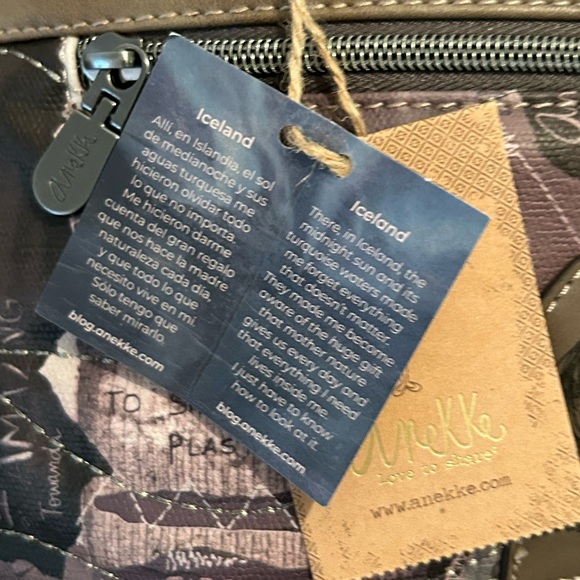 NWT. Anekke Iceland Tote bag mehrfarbig, with Dust bag. - Picture 3 of 16